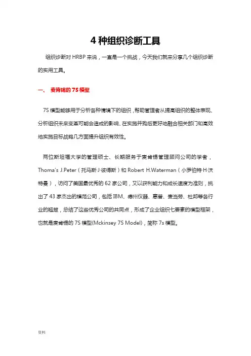 组织诊断工具