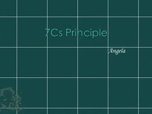 7Cs Principle-商务英语写作