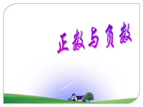 华师版七年级数学上册2.1.1《正数和负数》ppt课件
