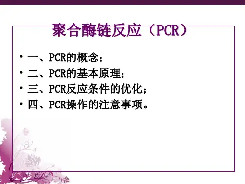 聚合酶链式反应(PCR)基本原理