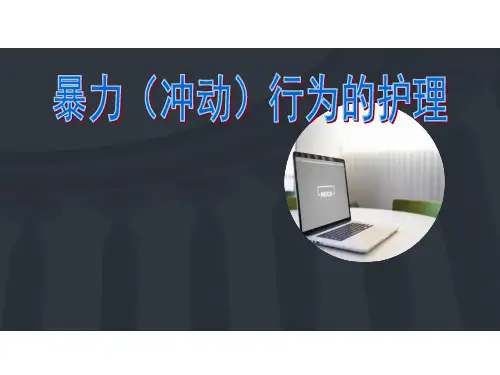 精神科暴力行为的护理  ppt课件
