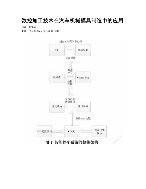 数控加工技术在汽车机械模具制造中的应用