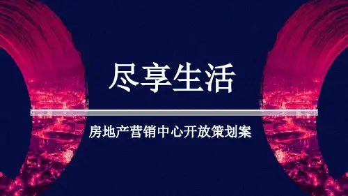 房地产营销中心开放策划案