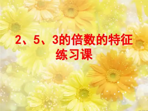 235倍数特征练习
