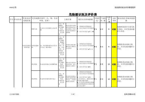八大特殊作业危害分析-2018最新