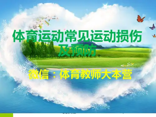 体育运动常见体育损伤和预防PPT课件
