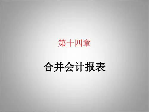合并会计报表ppt课件
