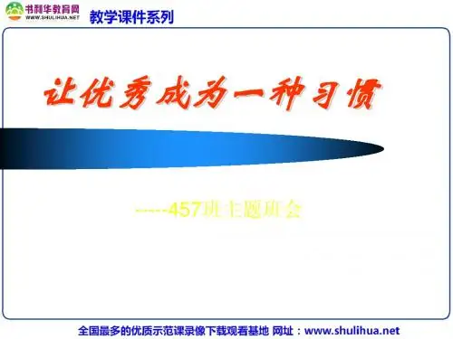 让优秀成为一种习惯 56张幻灯片