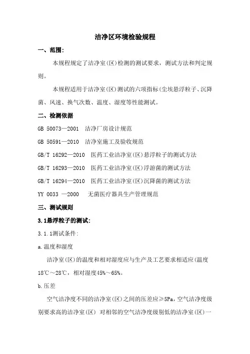 环境检验规程