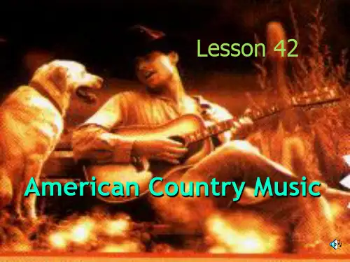 American Country Music英语课件PPT