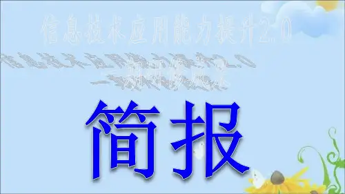 新华小学  信息技术应用能力提升2.0一期研修计划简报