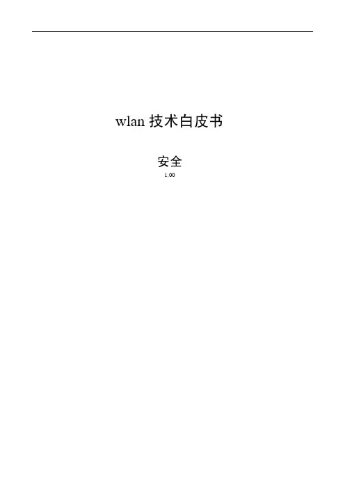 WLAN技术白皮书-安全