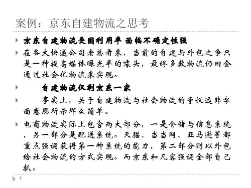 京东自建物流案例