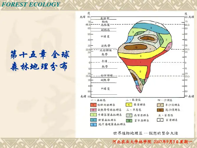 全球森林地理分布