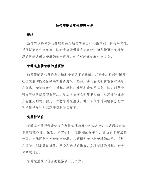 油气管道完整性管理全套