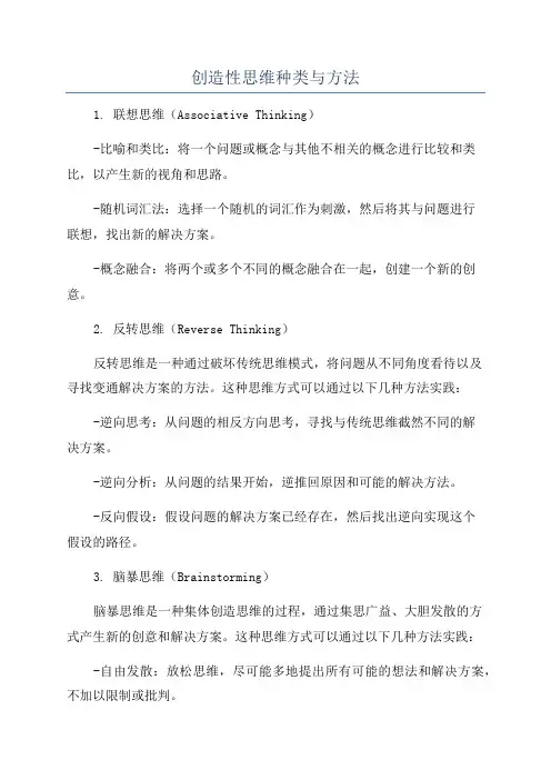 创造性思维种类与方法