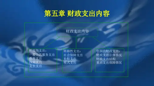 第5章 财政支出内容《财政学》PPT课件
