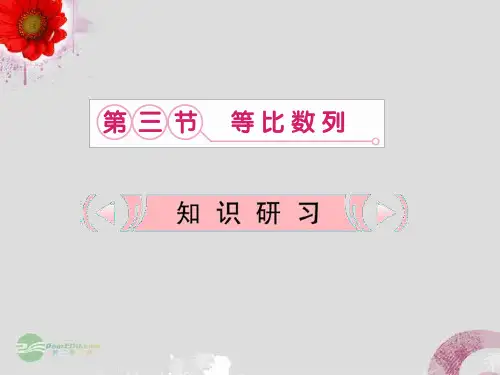 高考数学复习课件 5.3 等比数列 理 新人教版
