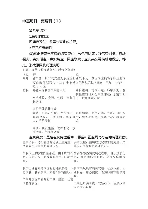中基每日一更病机（1）