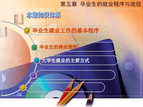 毕业生的就业程序与途径