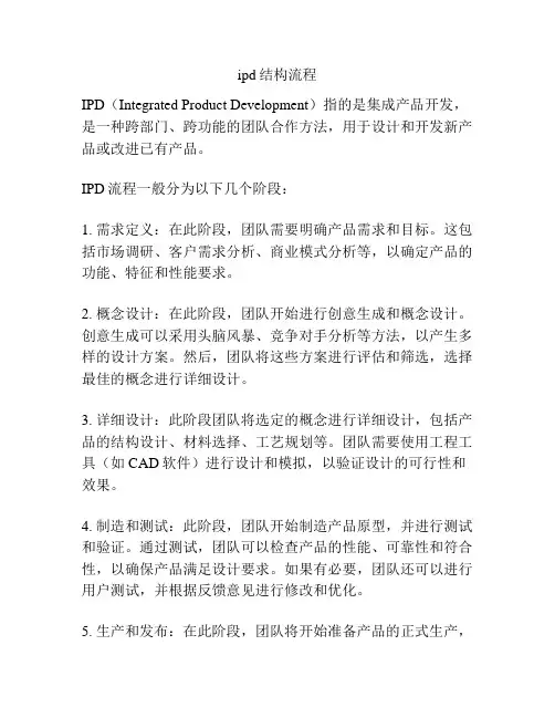 ipd结构流程