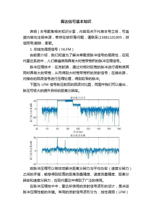 雷达信号基本知识