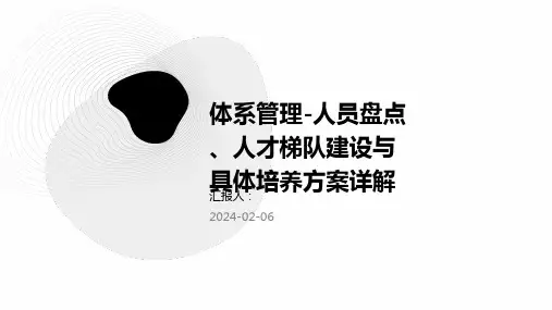 体系管理-人员盘点、人才梯队建设与具体培养方案详解