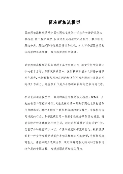 固液两相流模型