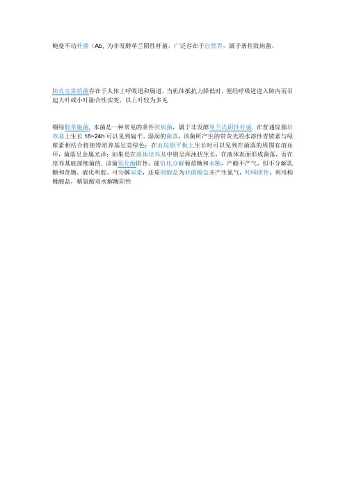 鲍曼不动杆菌