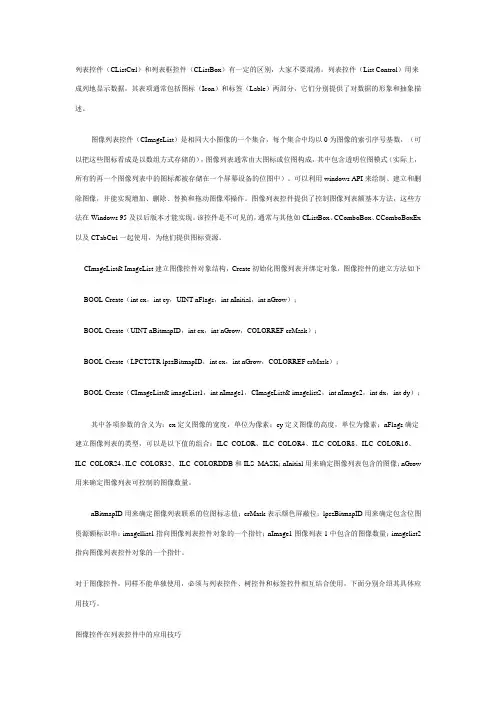 MFC列表控件