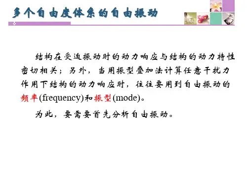 结构动力学之多自由度体系的振动问题ppt课件