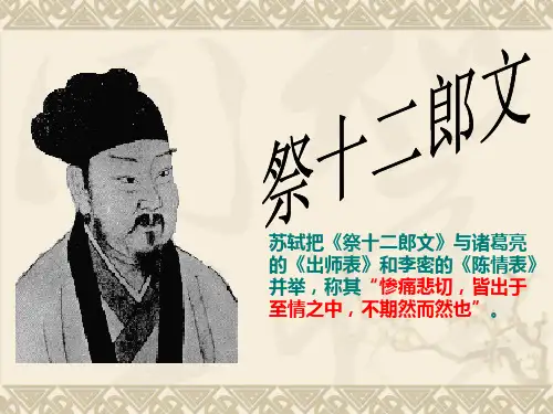 祭十二郎文PPT