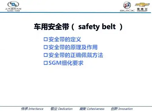 安全主题-------车用安全带