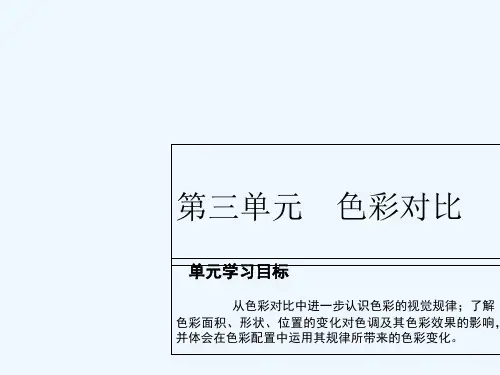 色彩构成3色彩对比 PPT