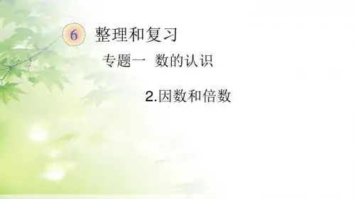 第2课时 因数和倍数