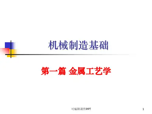 机械制造基础ppt课件