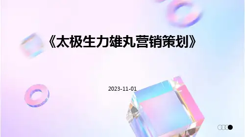 太极生力雄丸营销策划