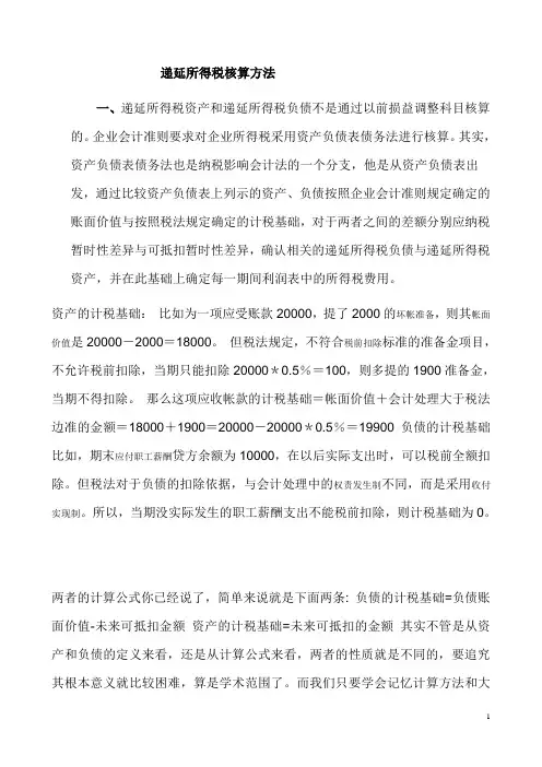 递延所得税核算详解