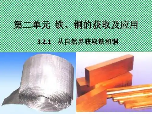 从自然界获取铁和铜1