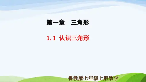 1.1 认识三角形(第1课时)(同步课件) (共24张PPT)七年级数学上册同步课堂(鲁教版五四制)