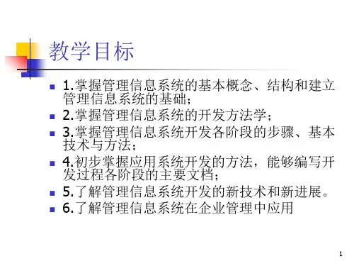 管理信息系统第1章基本概念和理论基础ppt课件