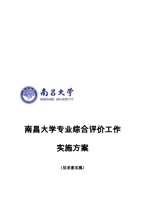 专业评价实施方案