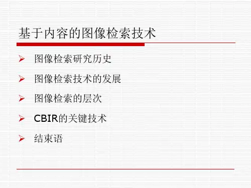 基于内容的图像检索技术精选全文