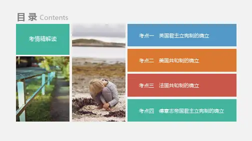 高考历史课目近代西方资本主义制度的确立与发展讲解