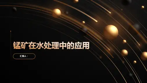锰矿在水处理中的应用