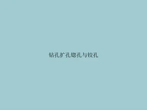 钻孔扩孔锪孔与铰孔(优秀文档PPT)
