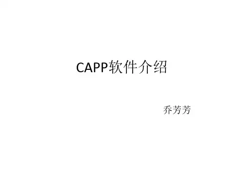 各公司CAPP软件介绍共31页