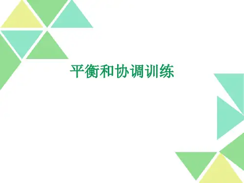 平衡和协调训练  ppt课件