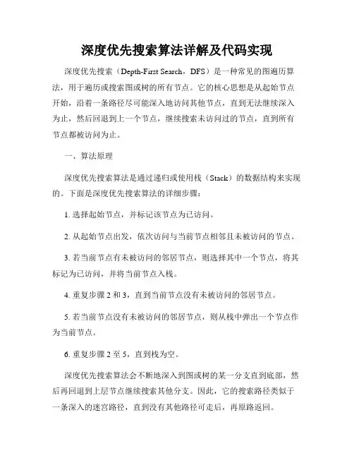 深度优先搜索算法详解及代码实现