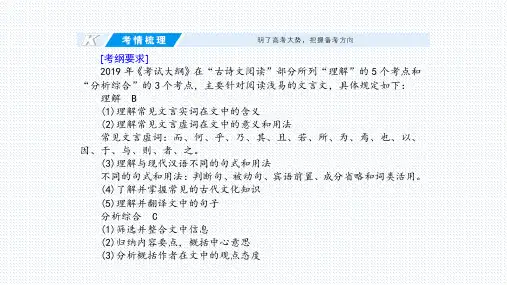 文言文高考总复习课件(共19张PPT)
